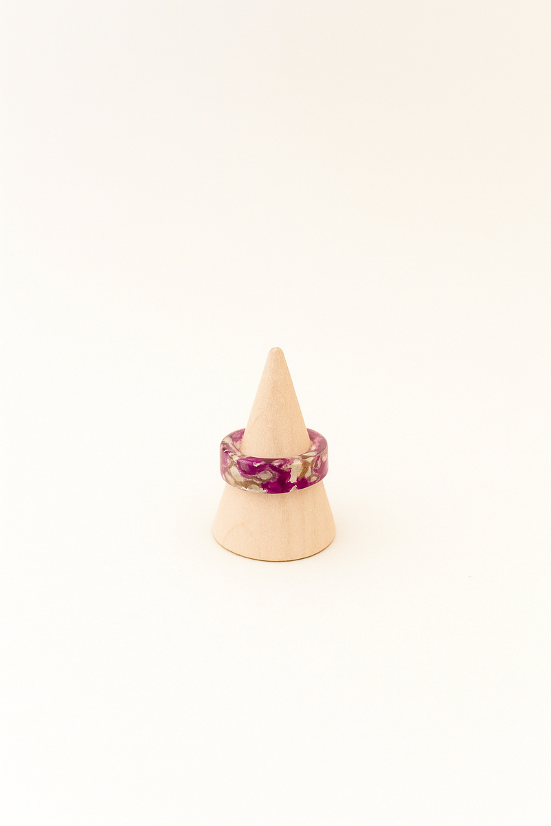 Floral Resin Ring